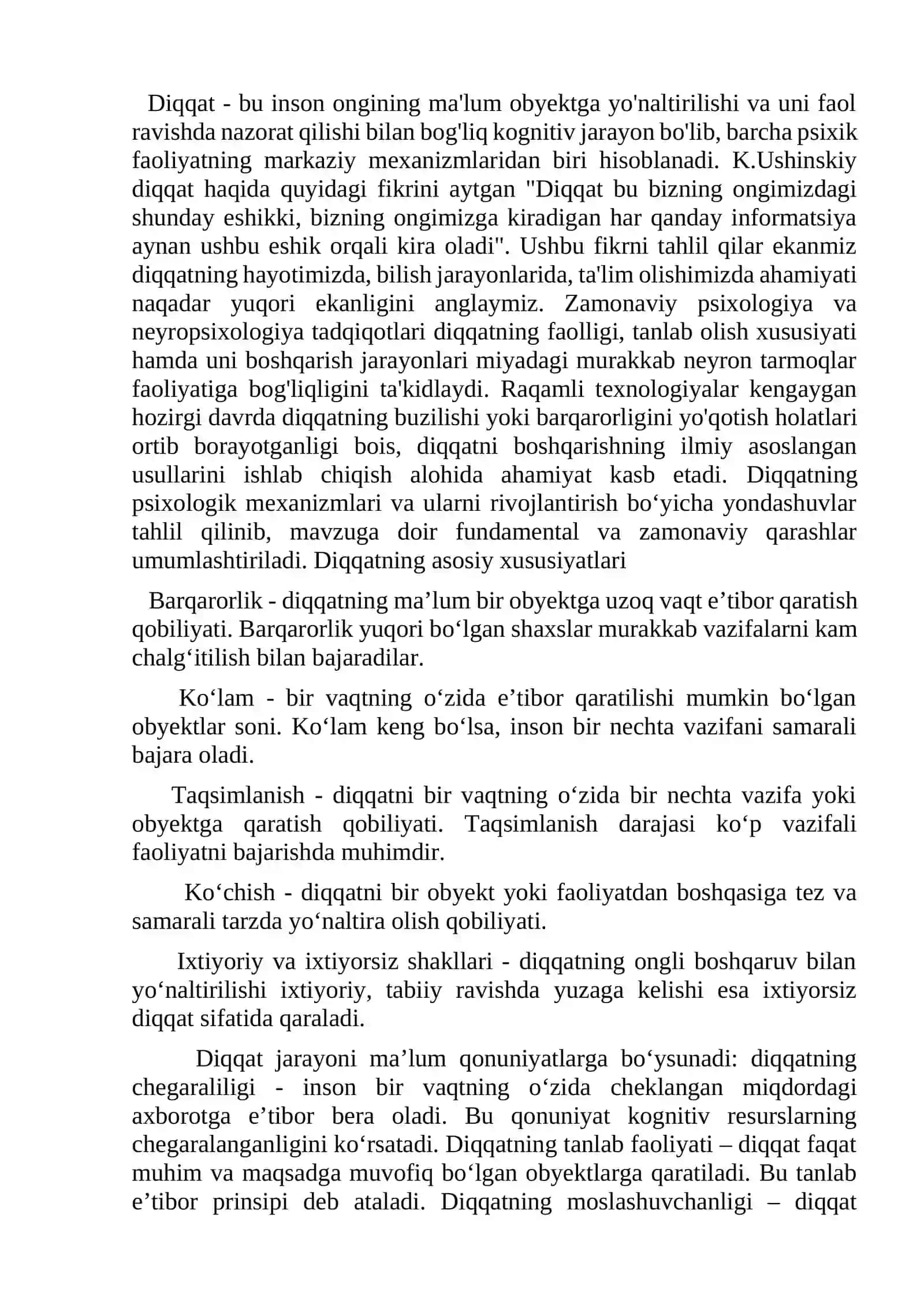 diqqatning taqsimlanish tezligi 2