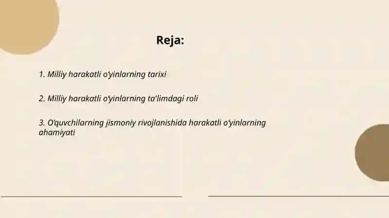 Milliy Harakatli o‘yinlarni maktab darsligidagi tutgan o‘rni 2