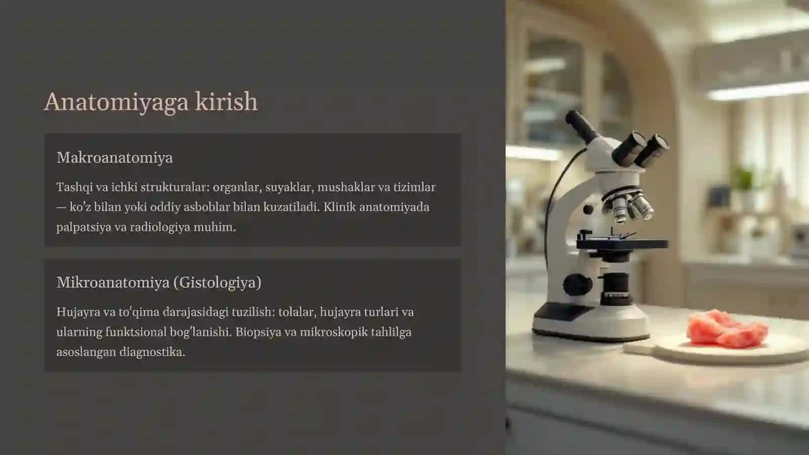 Veterinariya anatomiyasi va fiziologiyasi: Asosiy tushunchalar 2