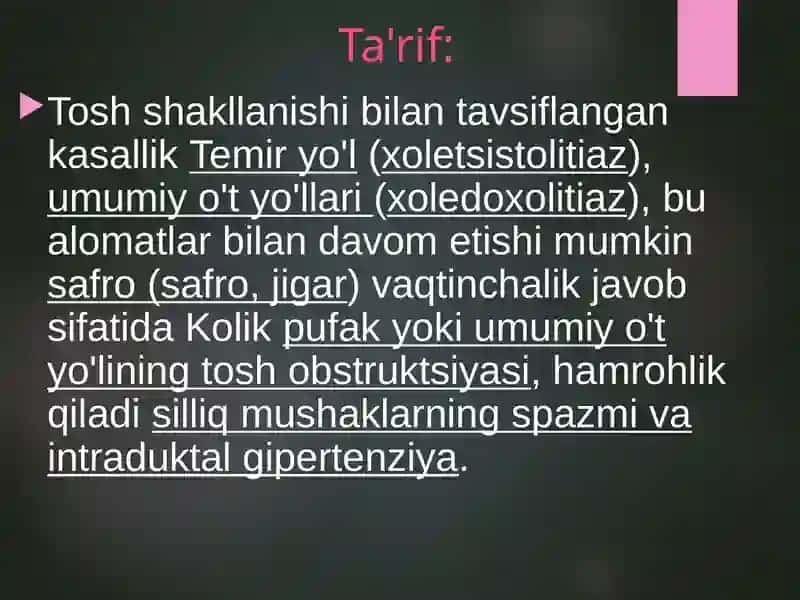 O'T-TOSH KASALLIGI 2