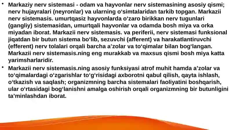 Afferent nerv tizimiga ta'sir etuvchi vositalar 2