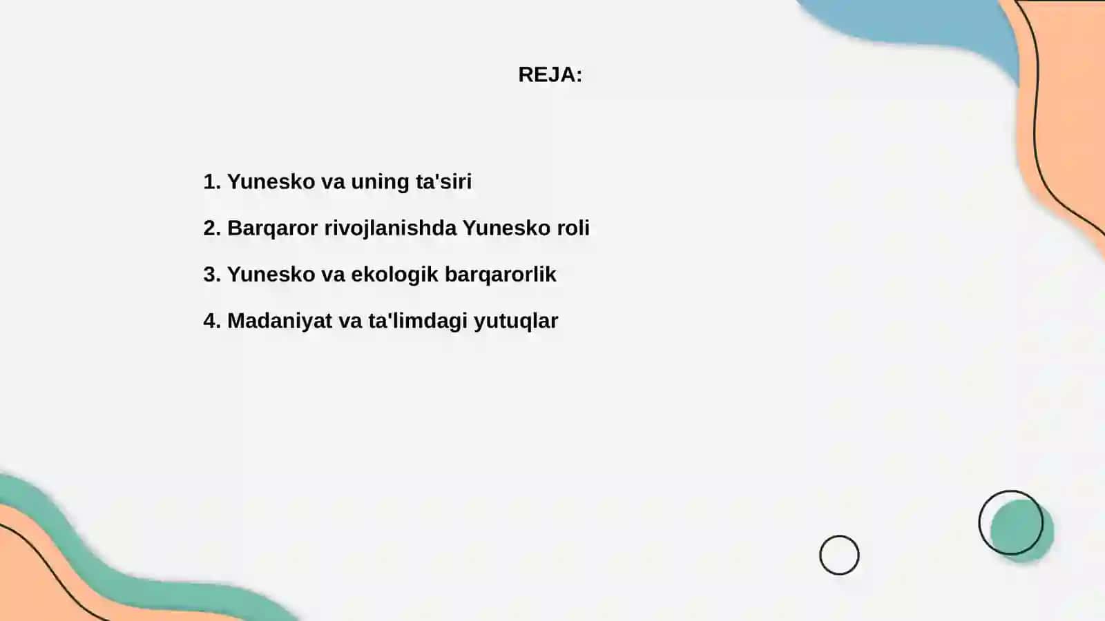 Yuneskoning barqaror rivojlanishdagi ro'li 2