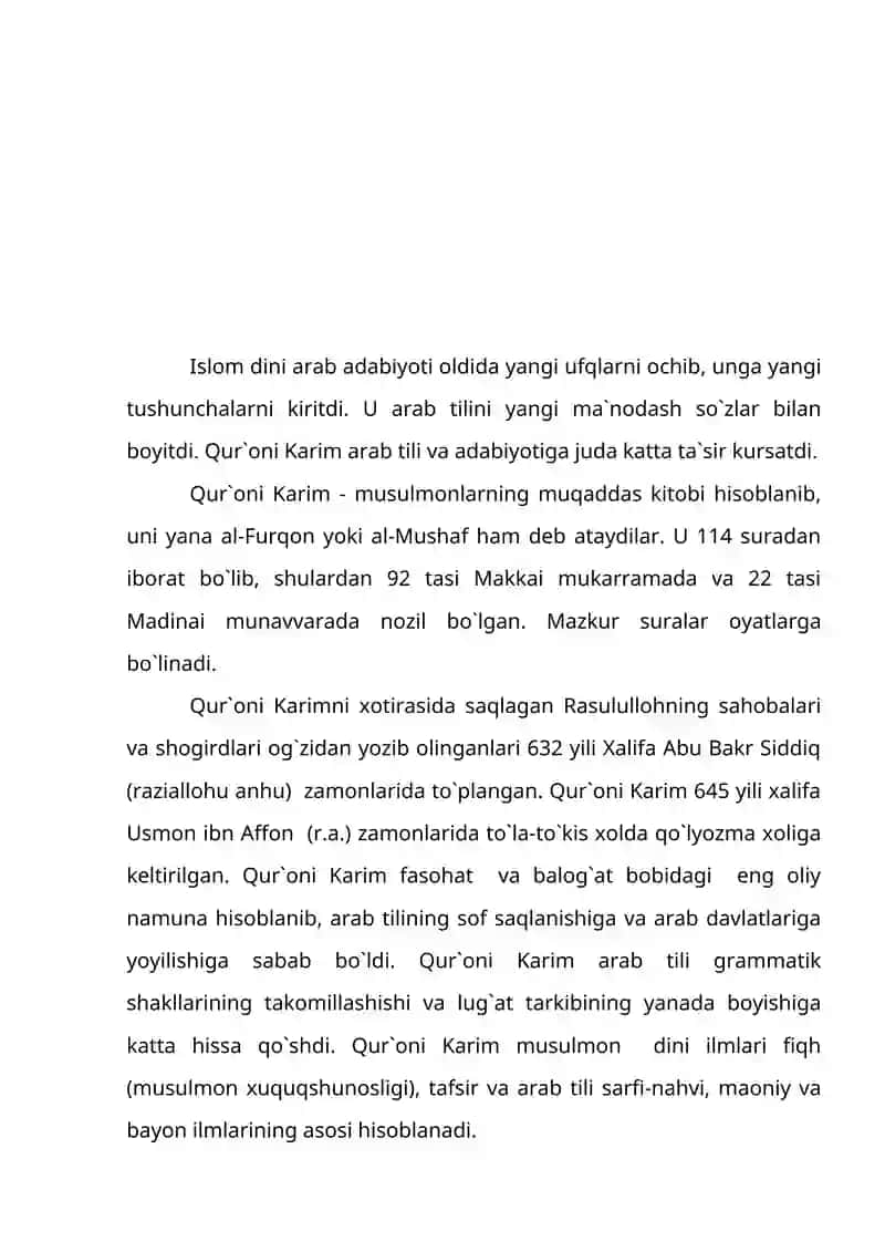 Qur`oni karim va axodisi nabaviya 2