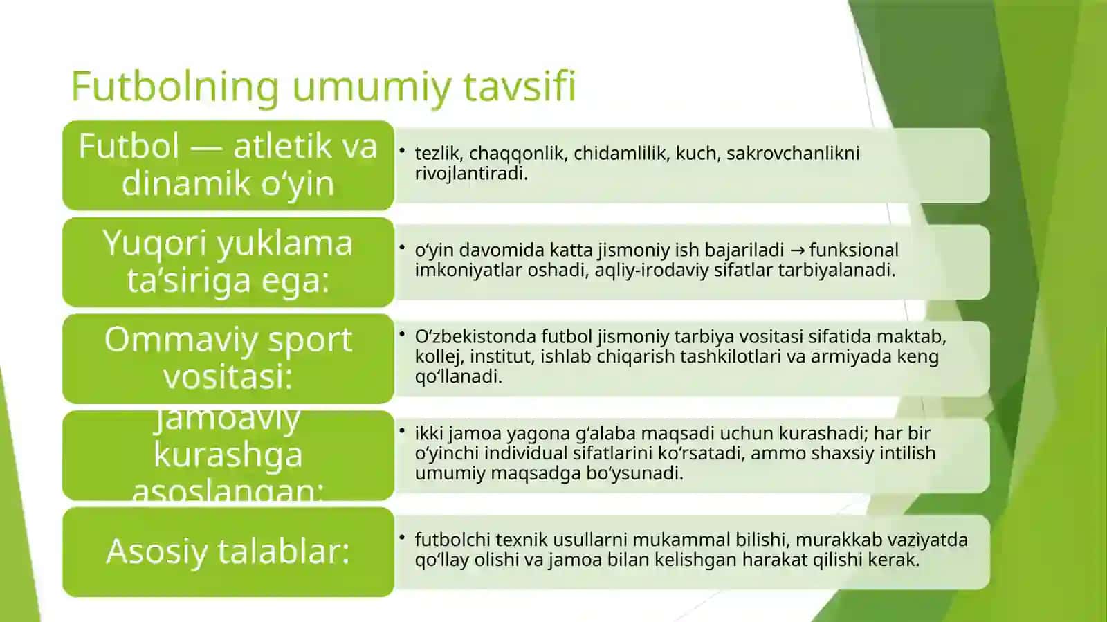 Futbol o‘yinining tarixi, qoidalari, texnikasi va taktikasining tasnifi 2
