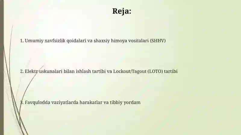 Elektirtokibilanishlagandatexnikxafszlikqoydalari 2
