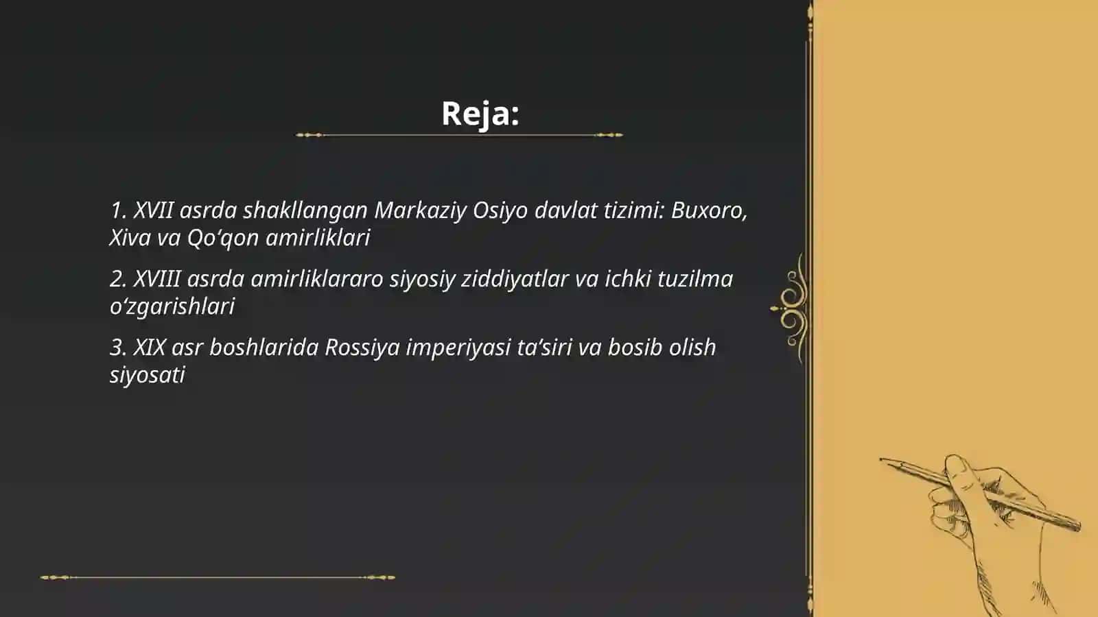 Oʻzbekistonning Davlatchilik Tarixi 2