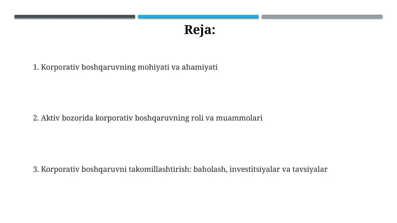 Aktivlar bozorida korporativ boshqaruv 2