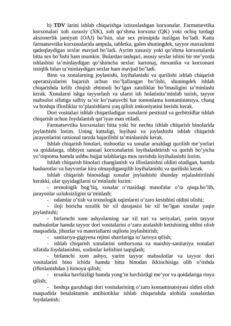 Dori vositalari texnologiyasining nazariy asoslari 2
