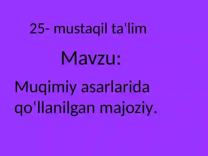 Muqimiy asarlarida qoʻllanilgan majoziy 2