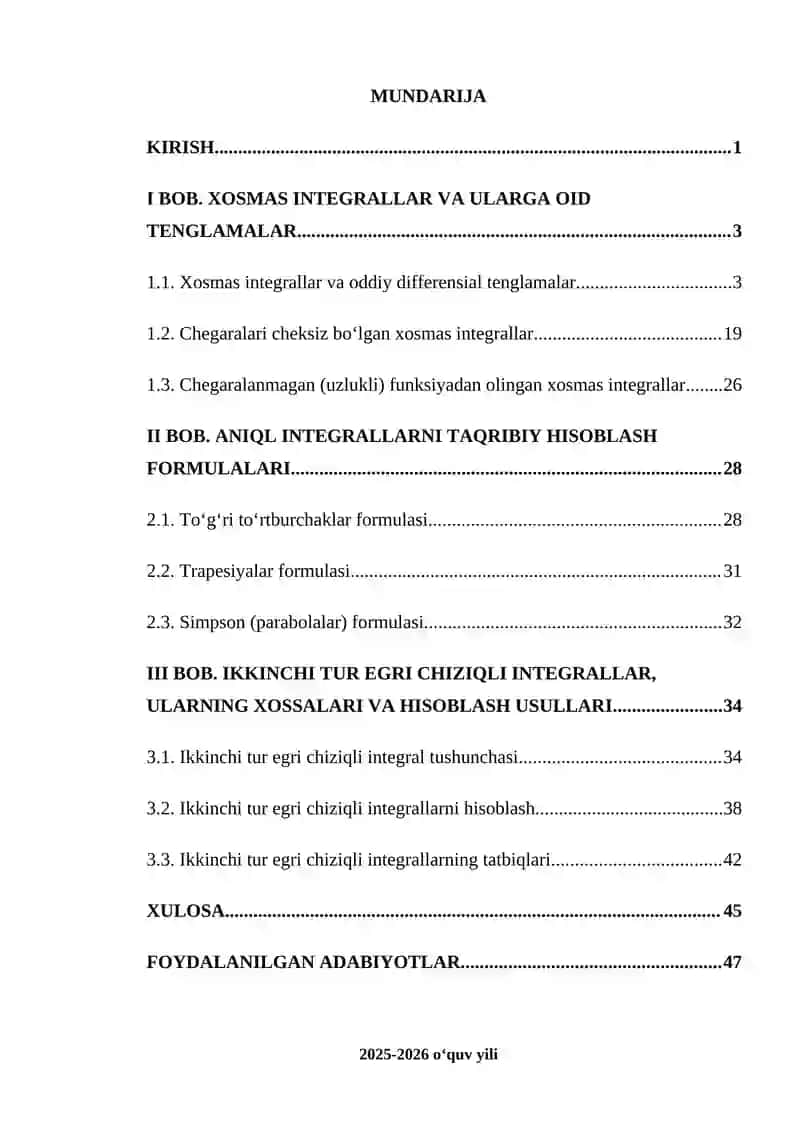 Karrali integrallarni hisoblash. Karrali integrallarni tadbiqiga oid misollar. 2