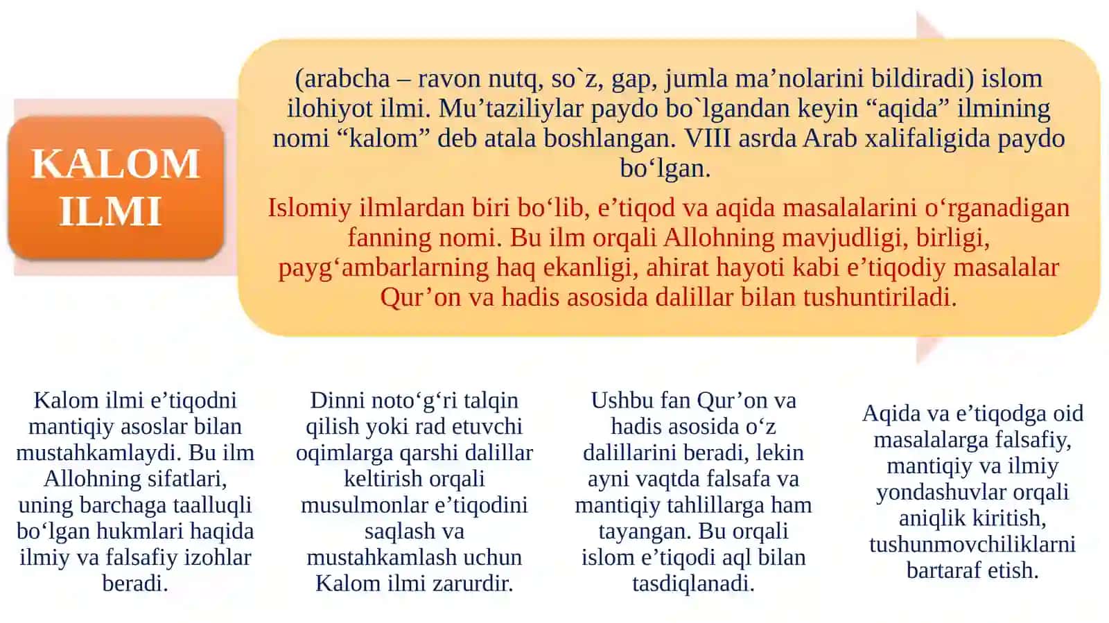 ISLOM DINI MANBALARI, AQIDAVIY MAKTABLARI, VA ULARNING HOZIRGI DAVRDAGI AHAMIYATI 2
