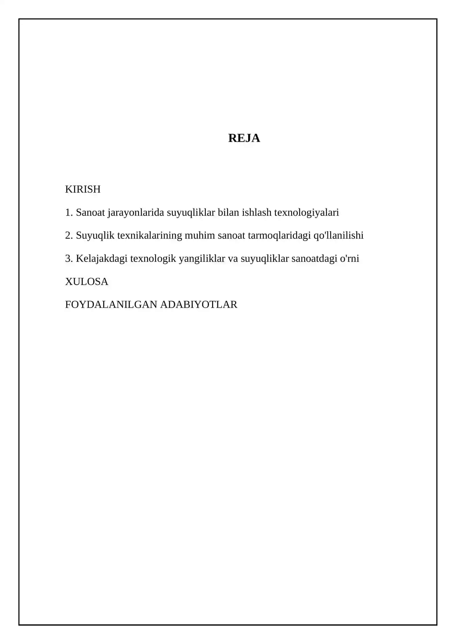 Suyuqliklarni sanoatda qullanilishi 2