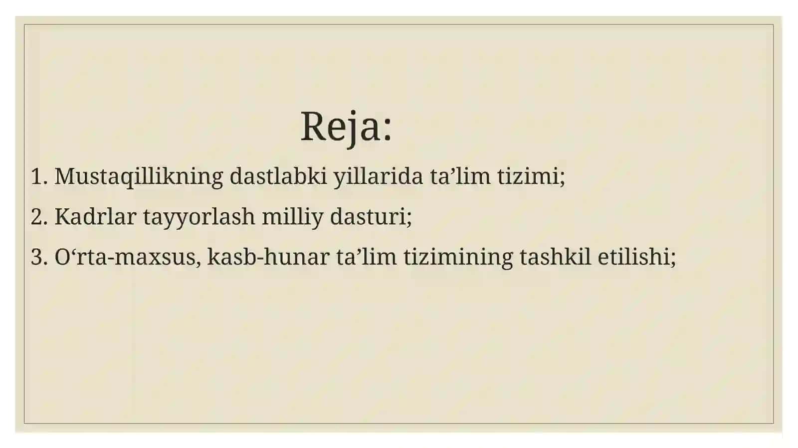 Umumiy va o'rtata'lim tizimi 2