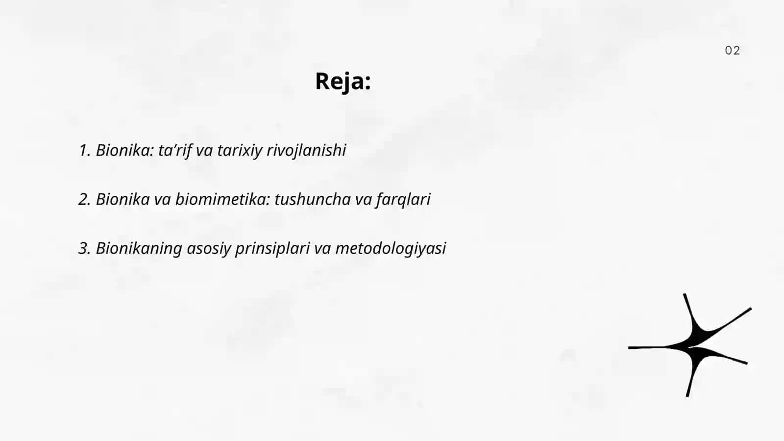 Bionika asoslari va uni inson hayotidagi orni 2