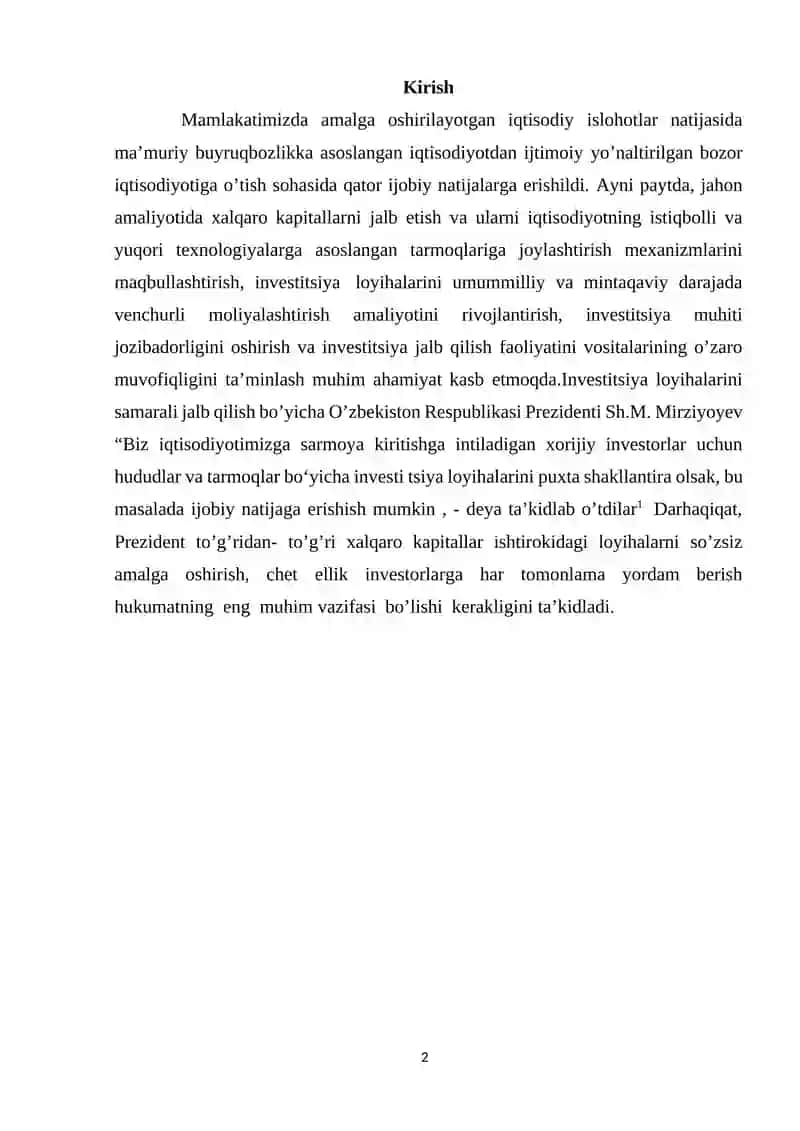 Xalqaro kapitalni jalb qilish yo’llari 2