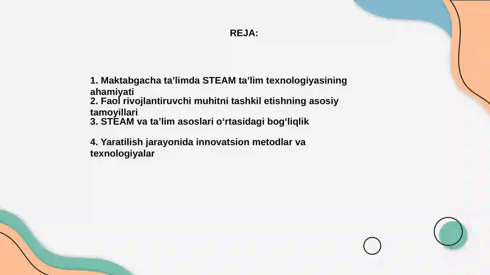 STEAM ta'lim texnologiyasi 2