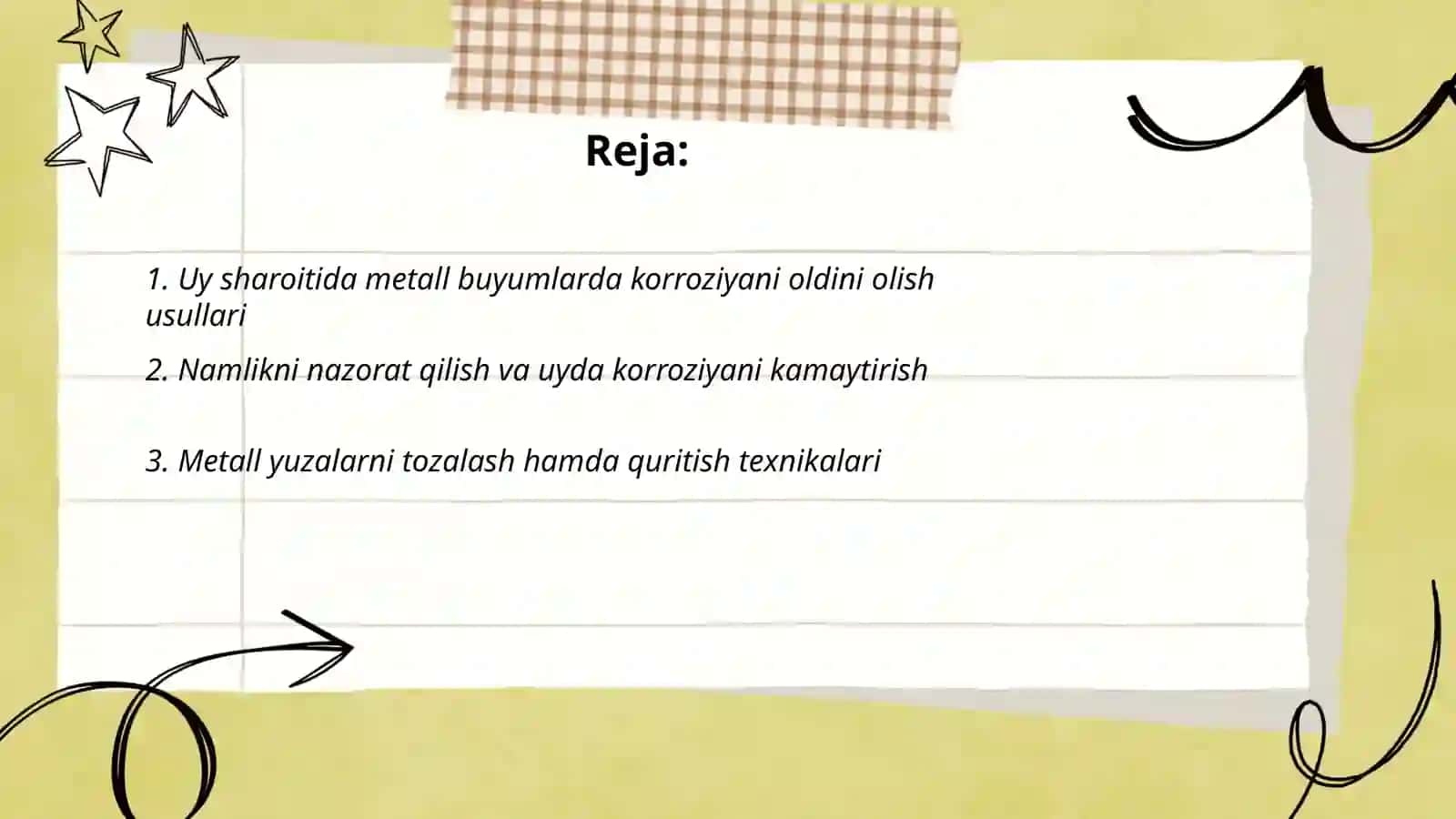 Uy sharoitida korroziyani kamaytirish 2