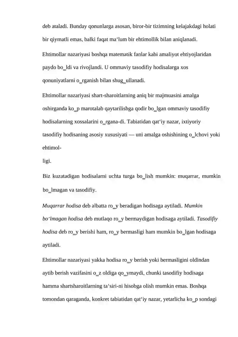 Ehtimollar nazariyasi 2