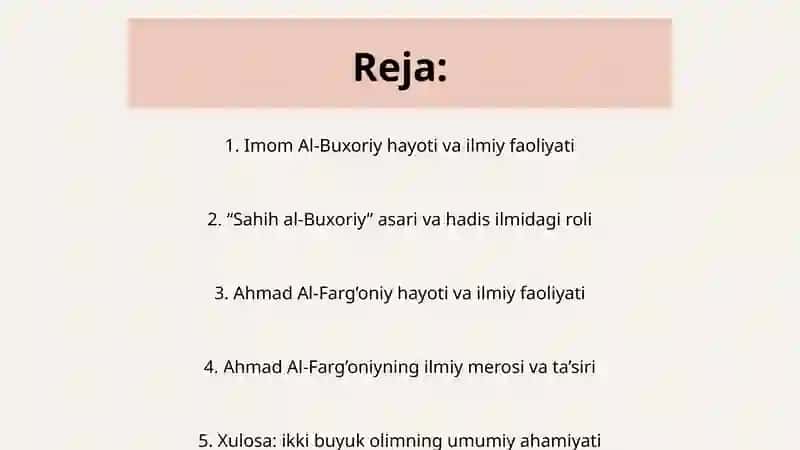 Ahmad Al-Farg'oniy ilmiy merosi 2