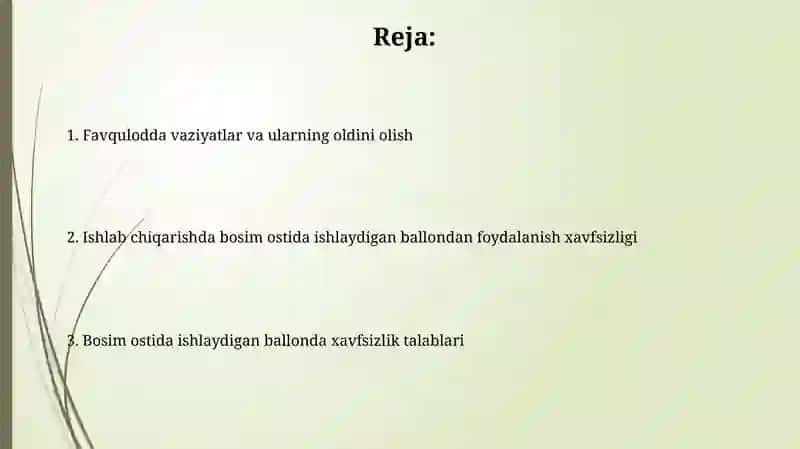 Bosimli Ballonlarni Tanlash va Tekshirish 2