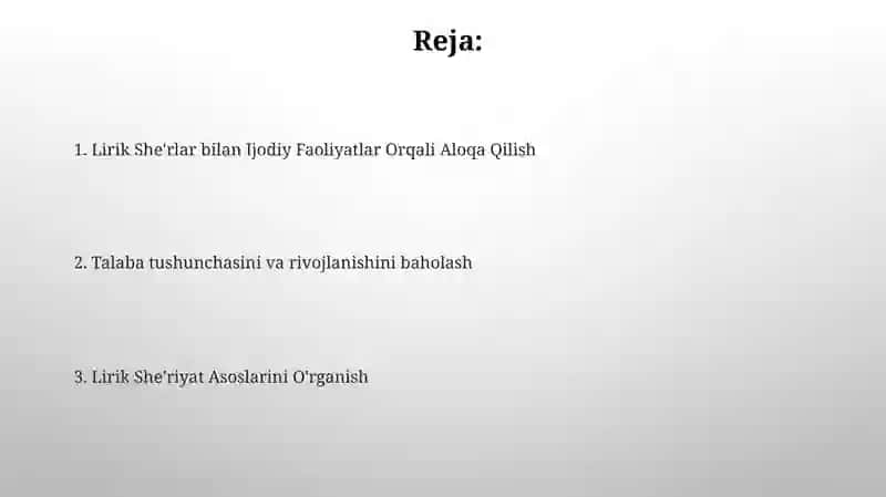 Boshlangich sinflarda lirik sherlar ustida ishlash metodikasi 2