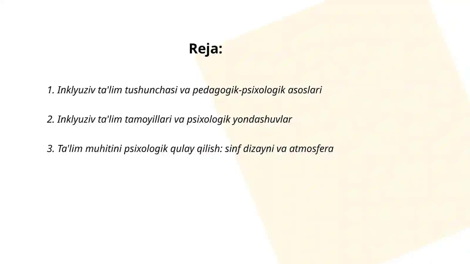 Inklyuziv ta'limni tashkil etishning pedagogik psixologik aspektlar 2