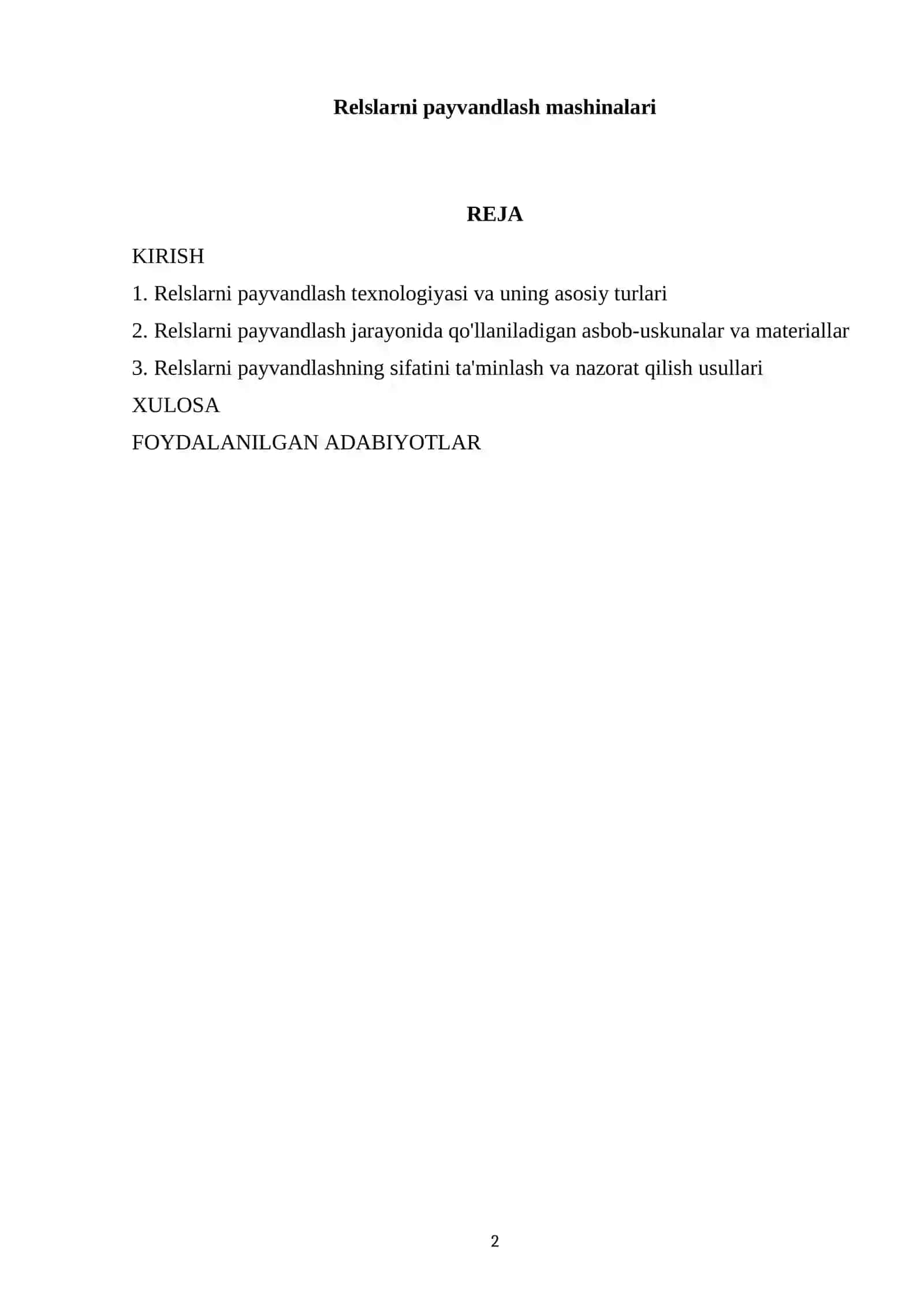 Relslarni payvandlash mashinalari 2