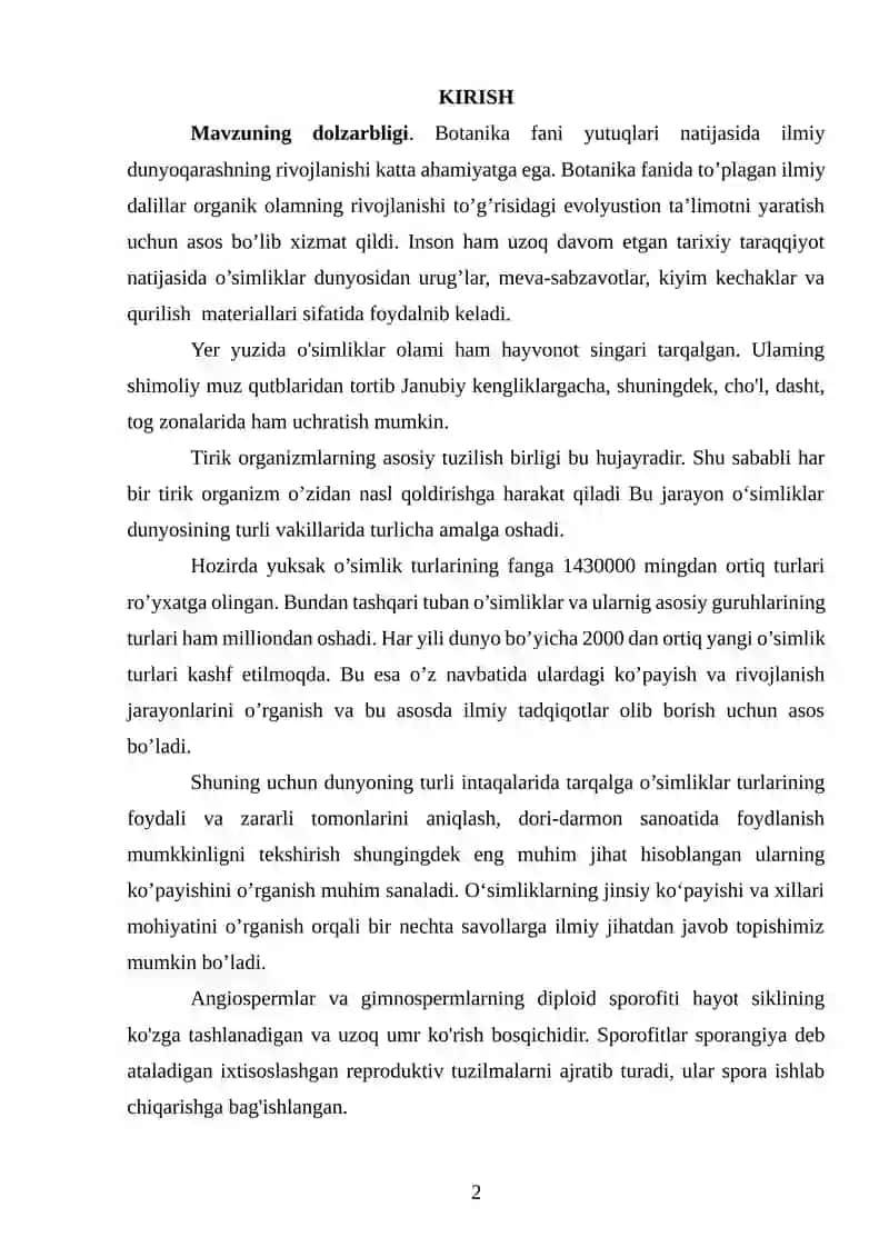 O‘SIMLIKLARNING JINSIY KO‘PAYISHI VA XILLARI 2