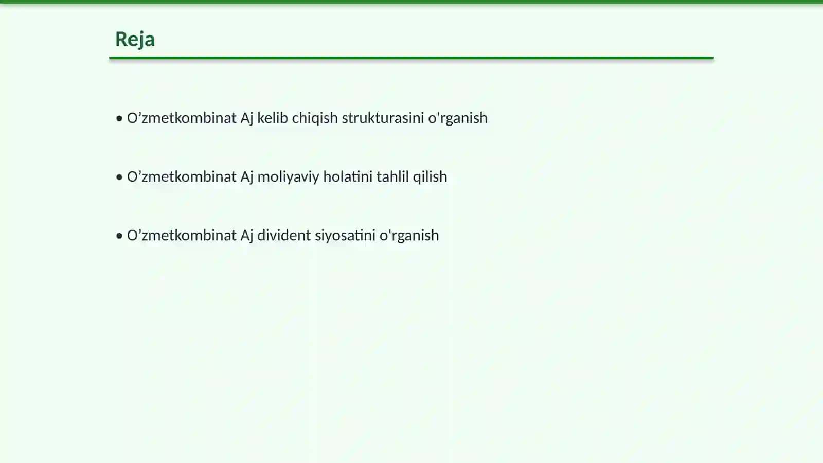 O’zmetkombinat Aj 2