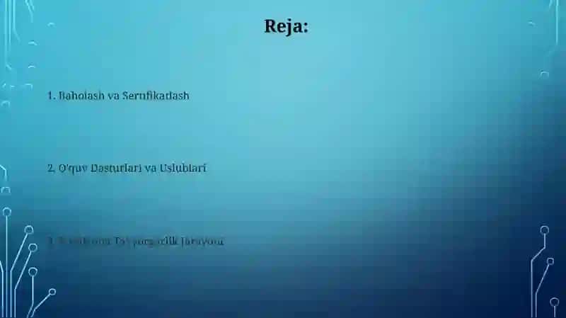 O'quv Uslublari va Texnologiyalari 2