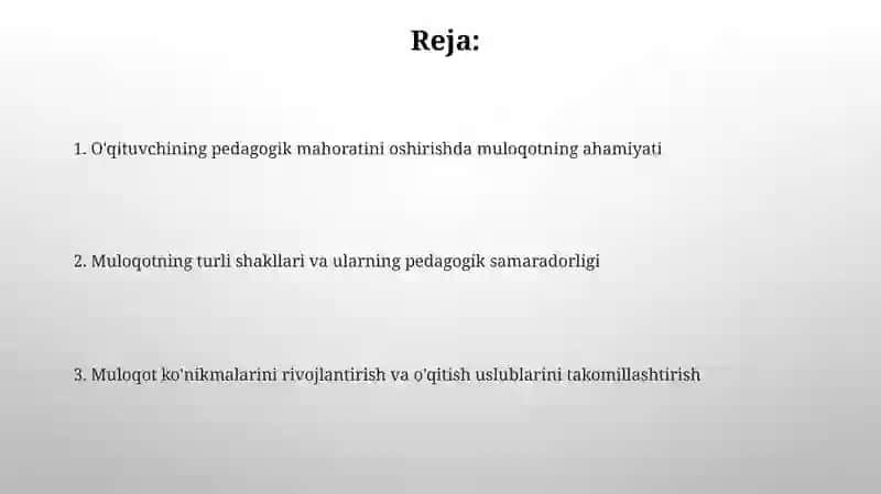 Mavzu: Maktab ma'muriyati bilan muloqot 2