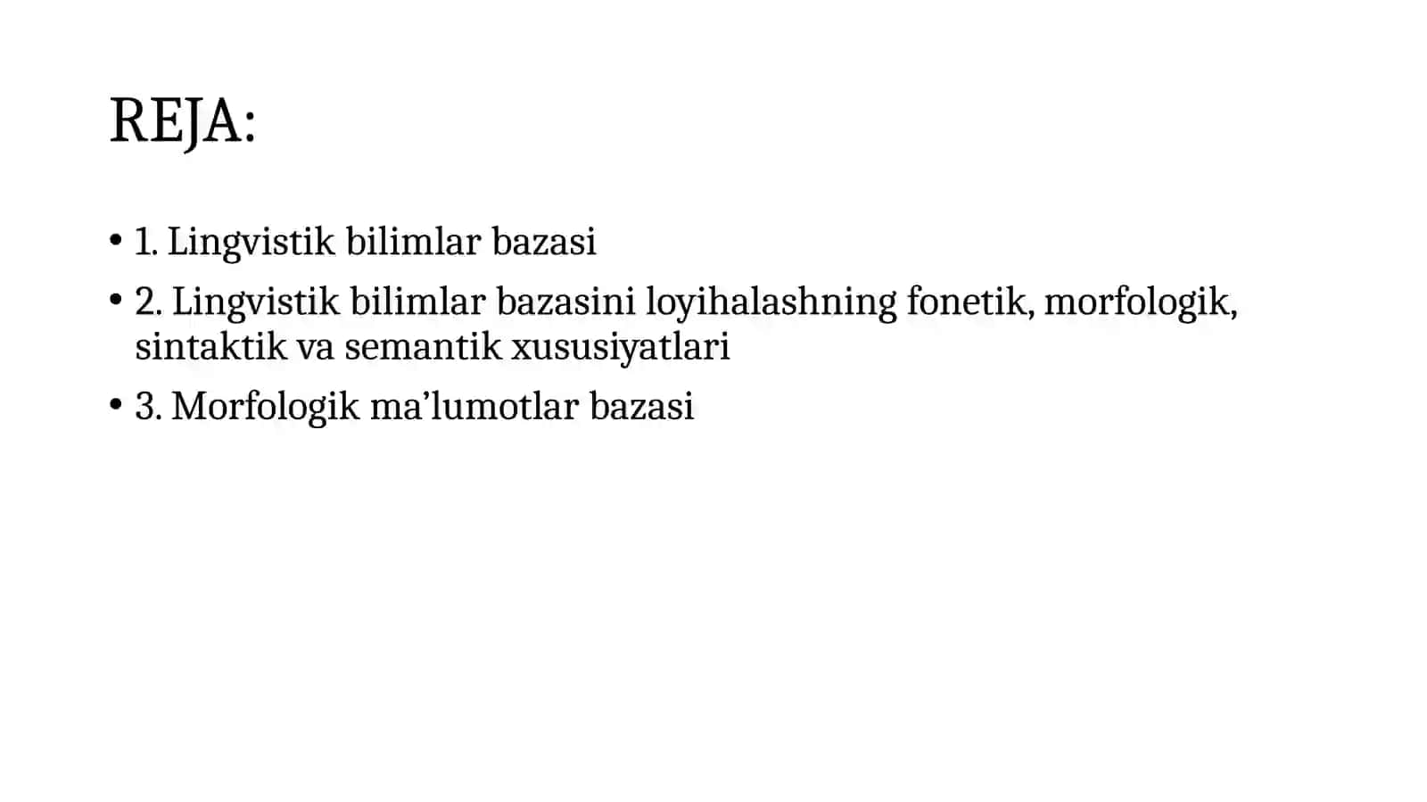 Lingvistik protsessorning Grammatik komponenti 2