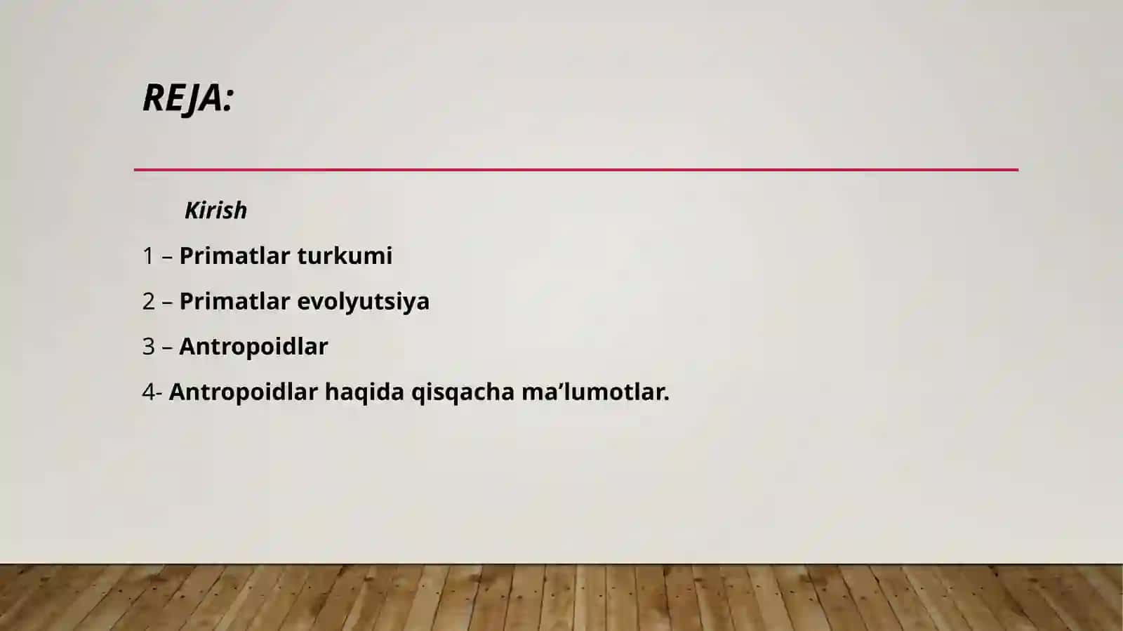 Primatlar va Antropoidlar 2