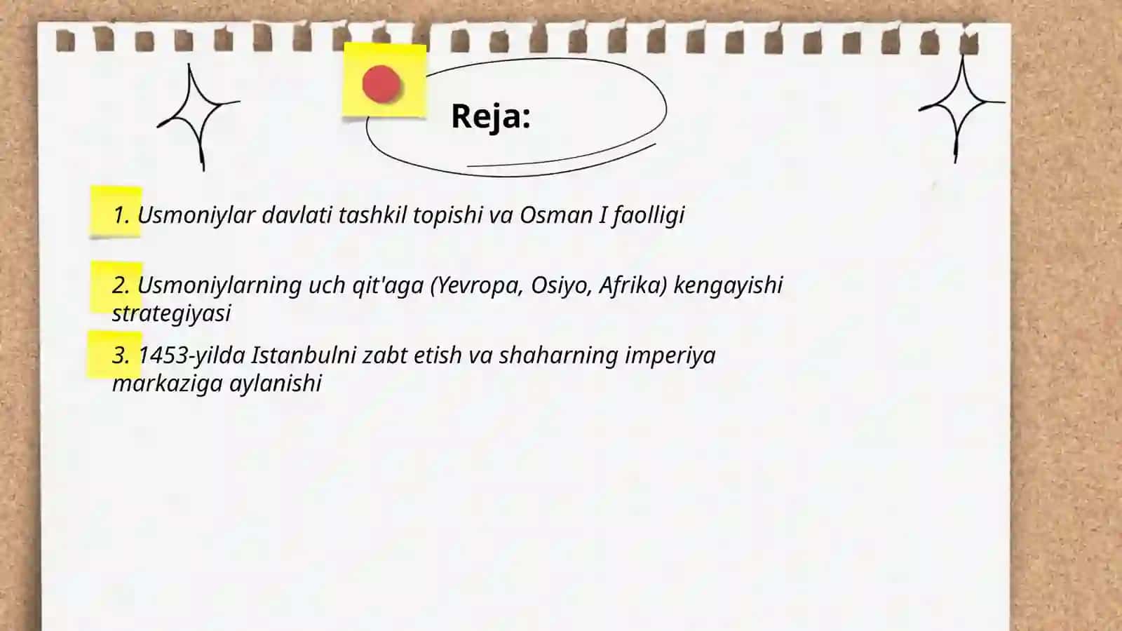 8-sinf tarix: uch qit'ani birlashtirgan sultonlik (usmoniy turklar davlati),Amir temur - movarounnahr hukumdori 2