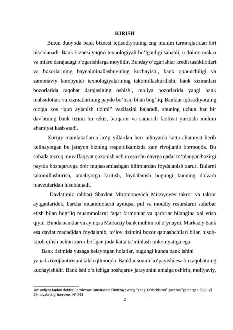 Xorijiy mamlakatlar markaziy banklarining tashkiliy va funktsional tuzilishi 2