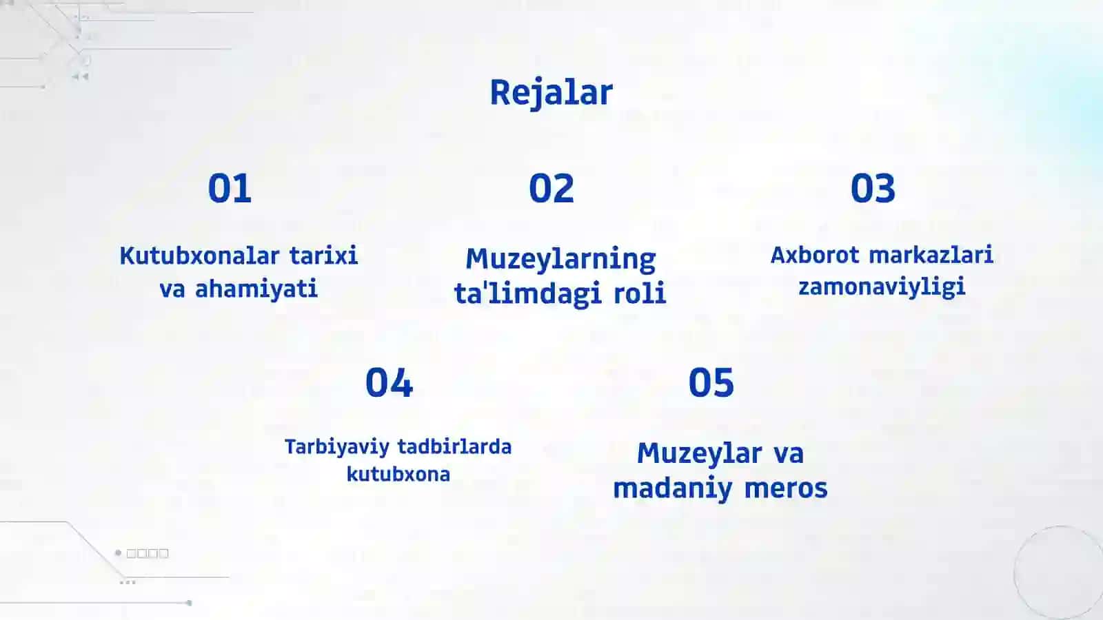 Kutubxona va muzeylar ta'lim, tarbiya va axborot olish uchun muhim maskanlar 2