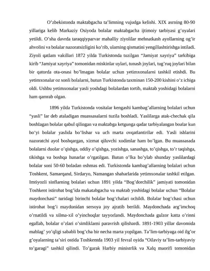 Maktabgacha taʼlim tarixi 2