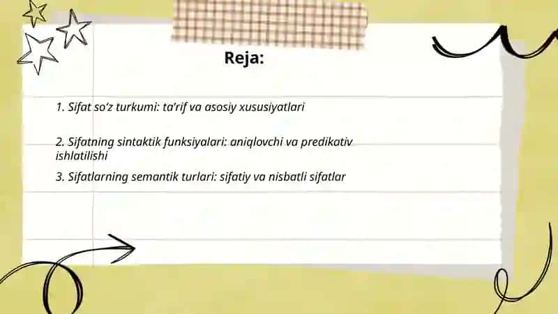 Sifat va son soz turkumlari 2