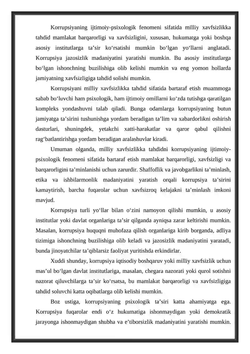 KORRUPSIYANING MOHIYATI OQIBATLARI VA UNGA QARSHI KURASHISH MEXANIZMLARI 2