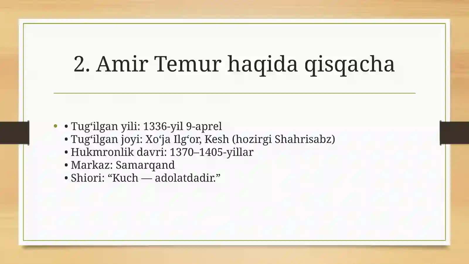 Amir Temur va temuriylar davrida madaniyat va san'at 2