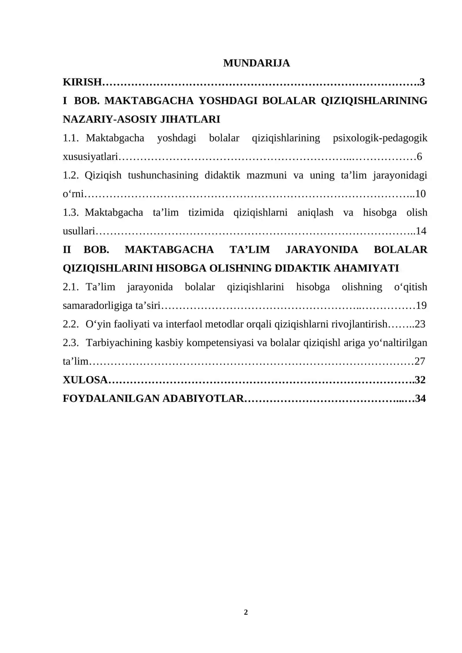 Maktabgacha ta’limda bolalarning qiziqishlarini hisobga olishning didaktik ahamiyati 2