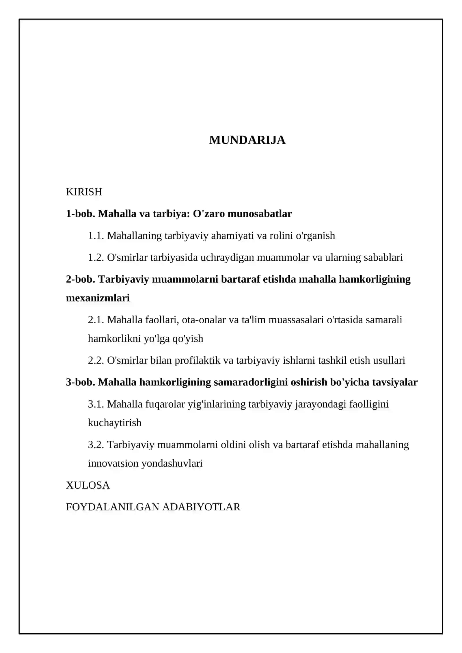 Tarbiyaviy muammolarni bartaraf etishda mahalla hamkorligi 2