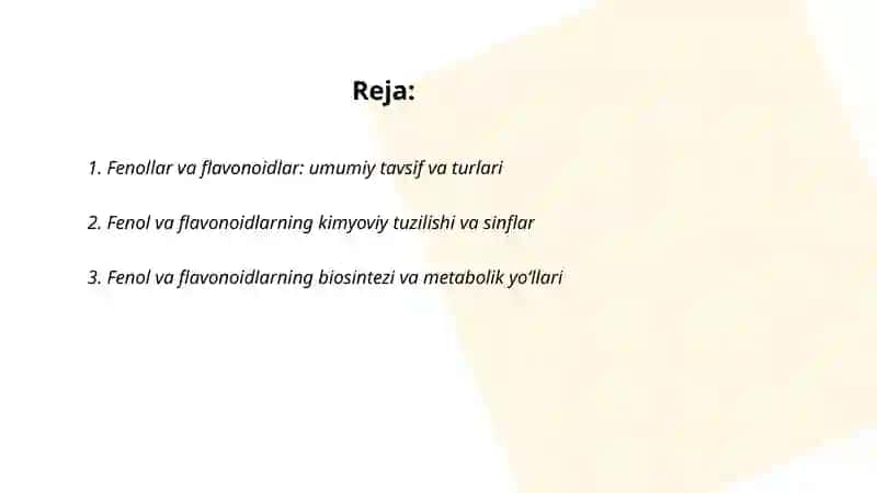 Tarkibida fenollar va flavonoidlar bo‘lgan dorivor o‘simliklar 2