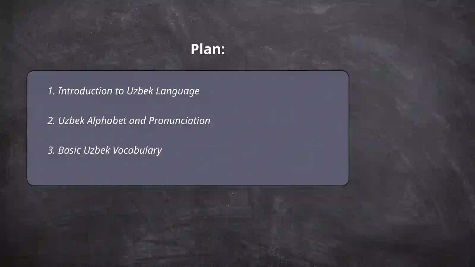 Chet el fuqarolari uchun o'zbek tili 2