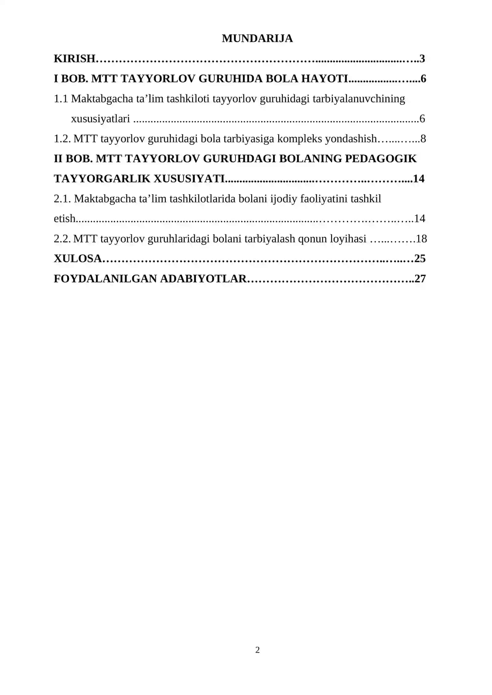 Maktabgacha ta’lim ta’lim tashkilotlarida tayyorlov guruhlardagi bola hayotini tashkil etish xususiyatlari 2