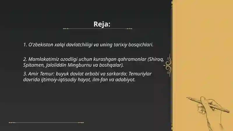 Ozb da Mustaqillik gʻoyalarini tarixiy asoslari 2