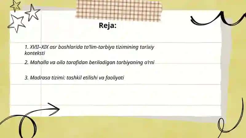 17 asrdan 19 asrning ikkinchi yarmigacha tarbiya,maktab va pedagogik fikrlar rivoji 2