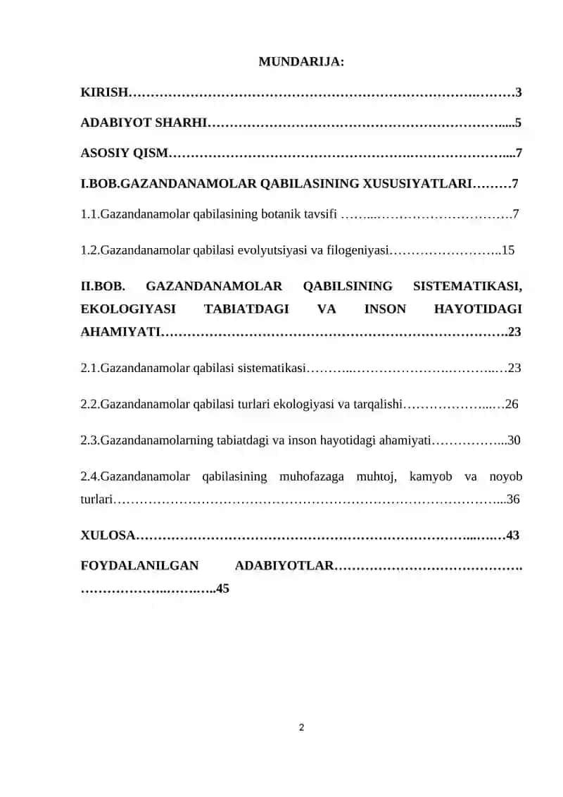 Gazandanamolar qabilasining xilma-xilligi va oʻziga xos xususiyatlari 2