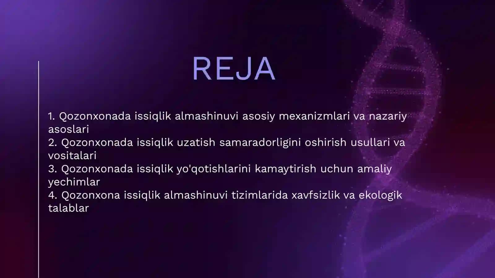 QOZONXONADA ISSIQLIK ALMASHINUVI JARAYONLARI 2