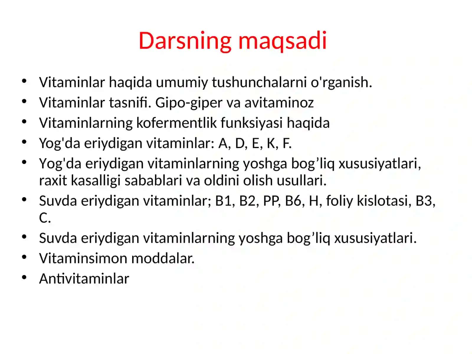 Vitaminlar 2
